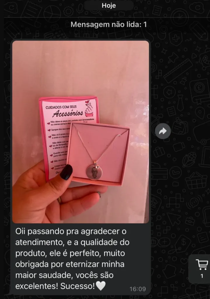 Mensagem de cliente 3